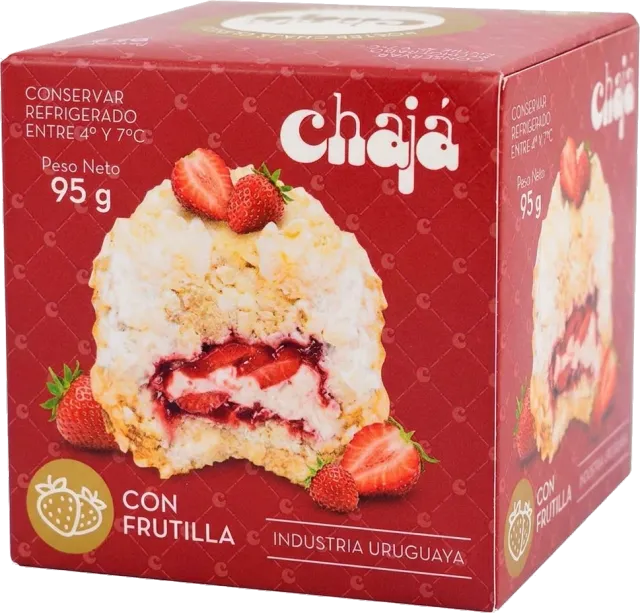 Caja individual Chajá con frutilla